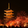 燃える東寺