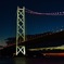 明石海峡大橋 夕から夜へ