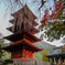山梨県　久遠寺の五重塔