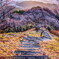 朝日の桜山