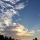 夕焼けの光