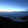 雲海が山をのぼる