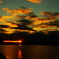 去年最後の夕日