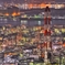 水島コンビナートの夜景