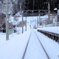 雪の線路