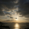 関門の夕日