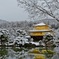 雪の金閣寺