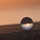 夕焼けと海