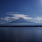 河口湖と富士山