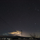 星空と山