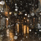 雪舞う茶屋街