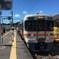 休憩中の列車
