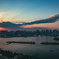 お台場　夕陽