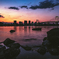 お台場　夕陽　夜景