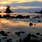 春の雨晴海岸