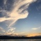 諏訪湖の日没