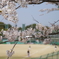 桜と野球
