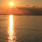 星型の夕日