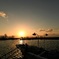 明るい夕景