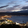 諏訪湖の夜景