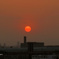 平成最後の赤い夕陽