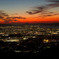 夜景と夕焼け