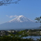 河口湖と富士山