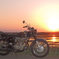 夕陽と愛車！　1143　ＣＢ４５０