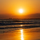  片瀬海岸夕日