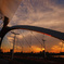 Sunset and arch