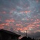 もこもこ夕焼け