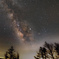 Milky Way above night view