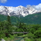 見え隠れする白馬岳