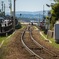 線路の上で