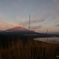 赤富士と山中湖