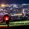 夜景を望む