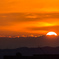 千里川の夕日