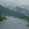 吉野川霧景
