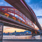 神戸大橋-海の日の夕景