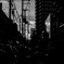 夕景2（モノクロ）
