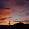 怖いほどの夕焼け