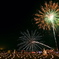 Candle and fireworks