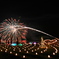 Candle and fireworks