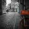 Red bicycle