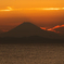 東京湾の夕日