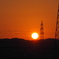 夕焼けと鉄塔 4