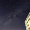 深夜3時、家から見える星空