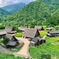 真夏の合掌造り集落