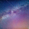 天の川に流れ星ひとつ