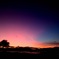 諏訪湖の夕景